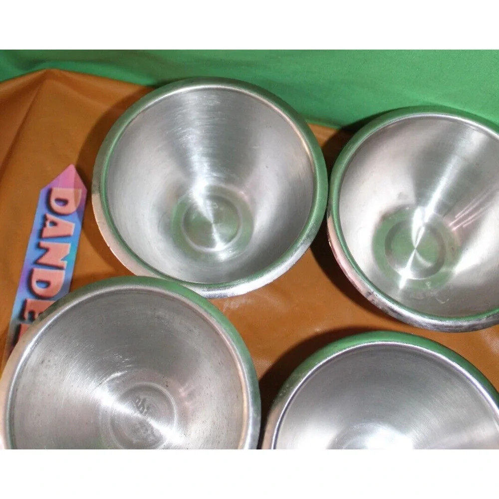 Vintage TWA Oneida 4 Piece Stainless Steel Serving Food Airline Bowls